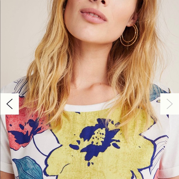 By Anthropologie Floria printed shirt 👚 - Picture 5 of 6